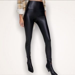 7 for all mankind faux leather leggings